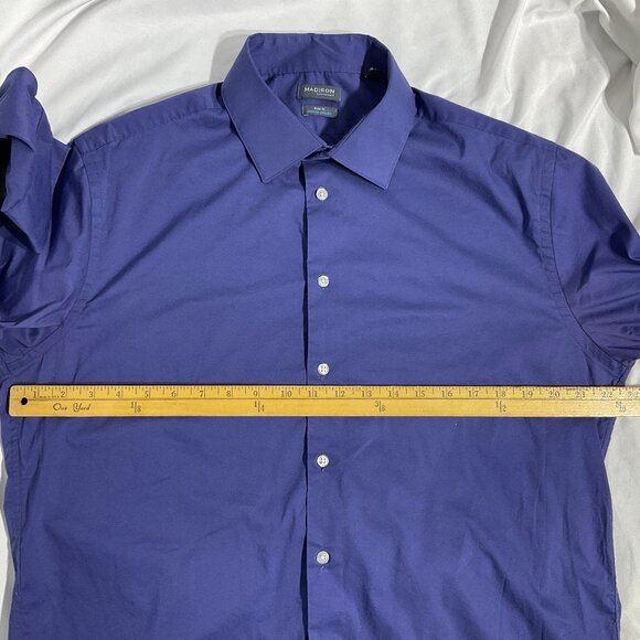 Madison Slim Fit Sz 16-16.5 Dynamic Cooling Dress Shirt - Picture 10 of 12